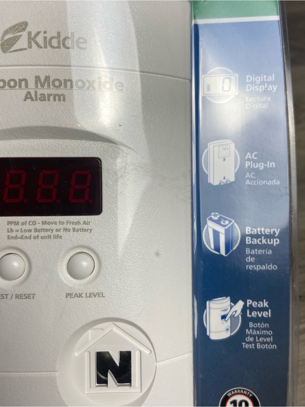 Kidde‎ Carbon Monoxide Alarm | Digital Display Plug in Battery Backup NEW - Picture 4 of 9
